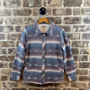 Rack 45 Striped lightly Quilted Shirt Jacket Women’s Sz S